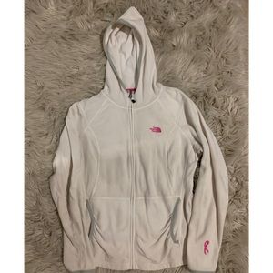 North Face Zip-up Breast Cancer Fleece Hoodie